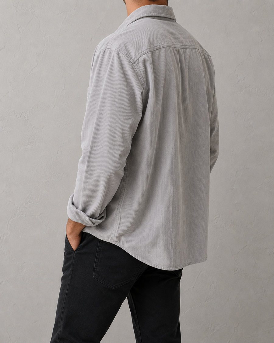 Corduroy Overshirt Heren met Borstzak