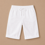 Capribroek met elastische tailleband Dames