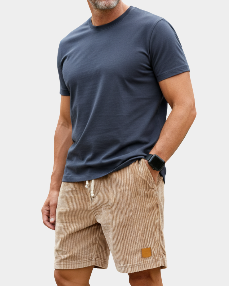 Korte broek met elastische taille Heren