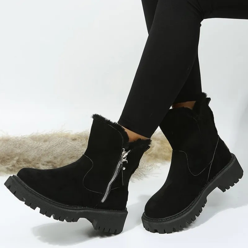 Laarzen Dames Suede met Bontrand