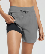 Zwemshort Hoge Taille Sneldrogend dames