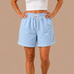 Bermuda short met elastische tailleband Dames
