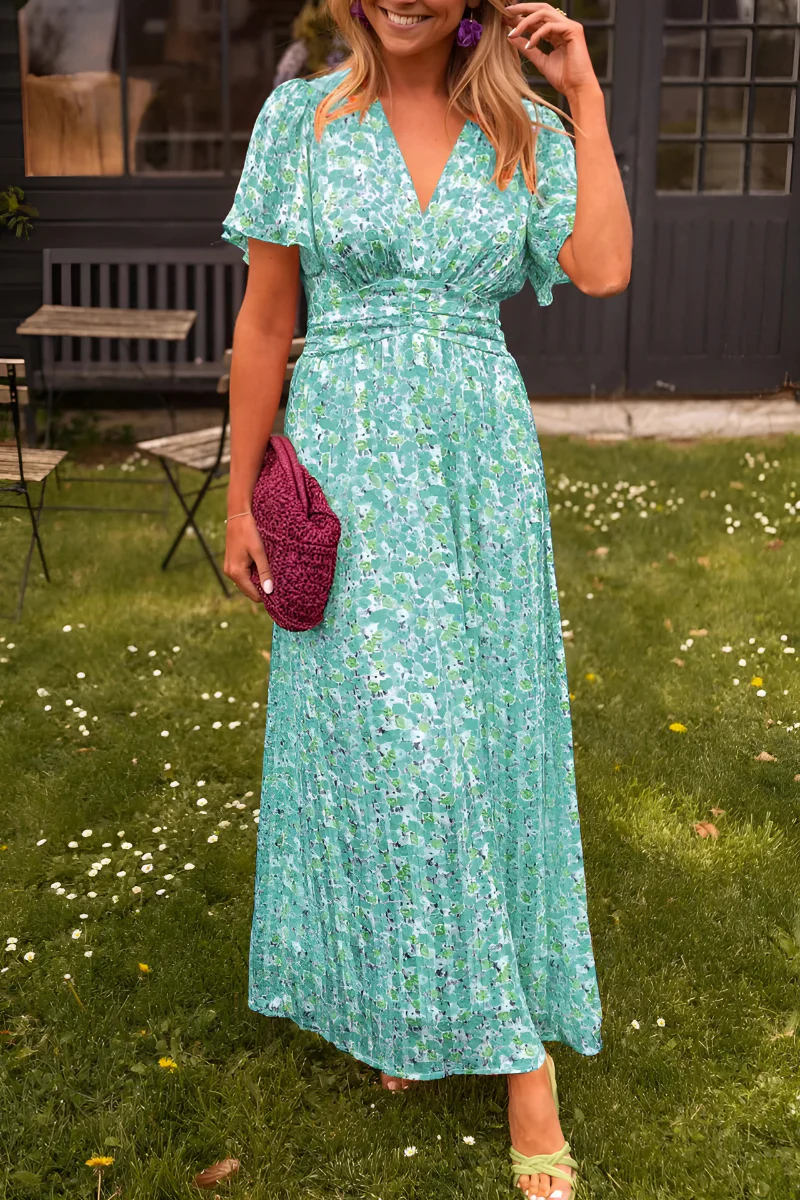 Maxi jurk met aansluitende taille Dames