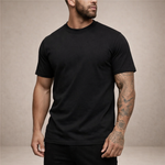 Slim fit T-shirt met ronde hals Heren