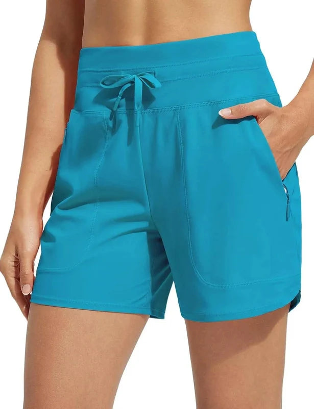 Zwemshort Hoge Taille Sneldrogend dames