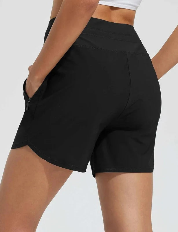 Zwemshort Hoge Taille Sneldrogend dames