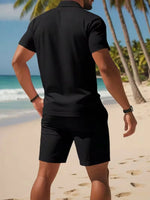Zomer set met polo en korte broek Heren