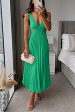 Satijnen midi jurk elegant Dames