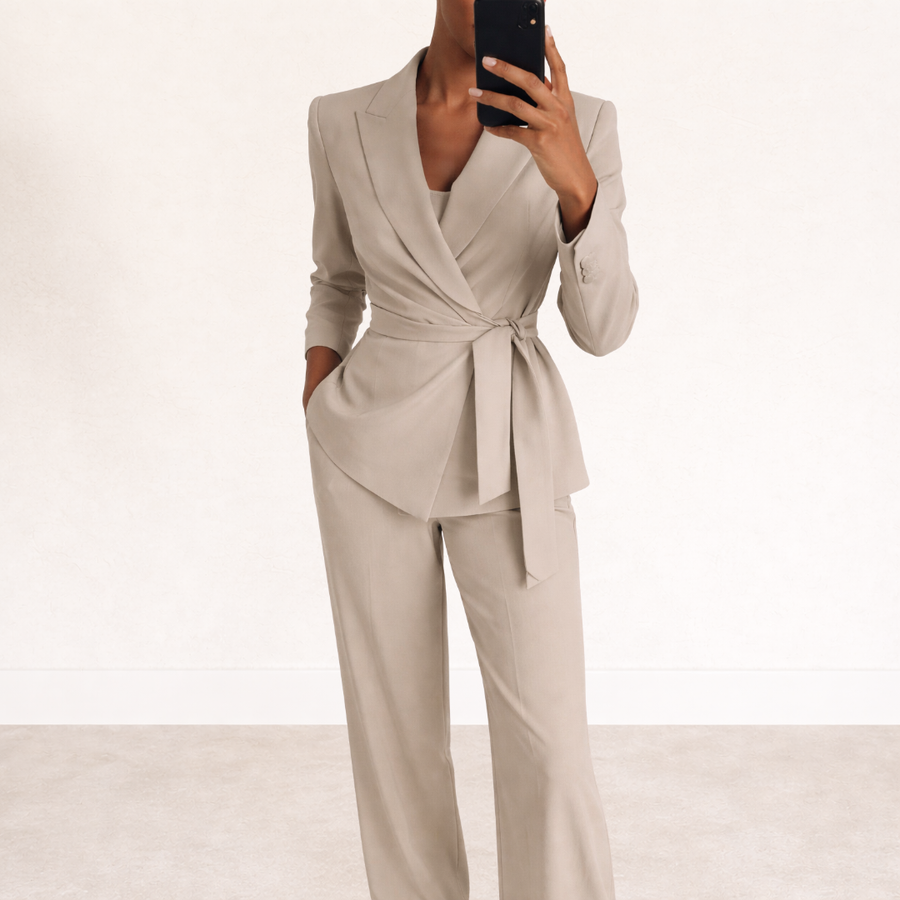 Tweedelige Blazer Set met Pantalon Dames
