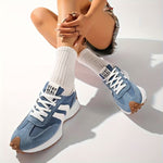 Retro sneakers met suedelook Dames