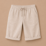 Capribroek met elastische tailleband Dames