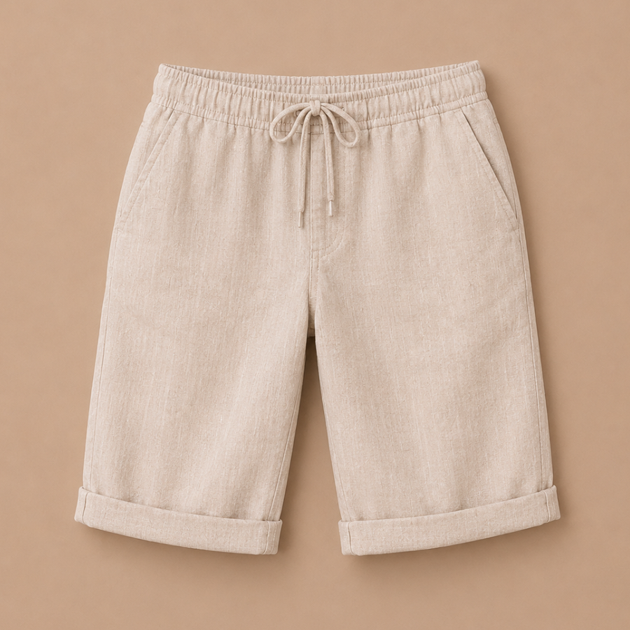 Capribroek met elastische tailleband Dames