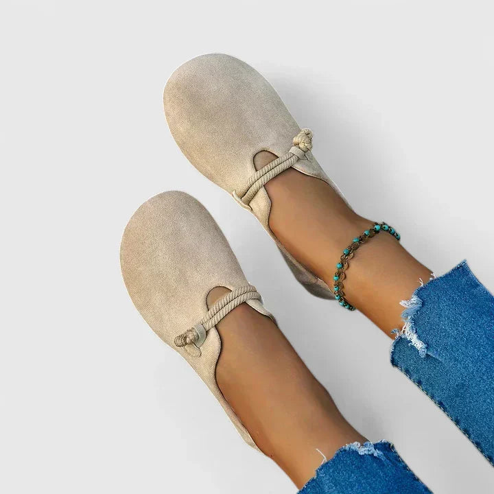 Instap sandalen met gevlochten band Dames