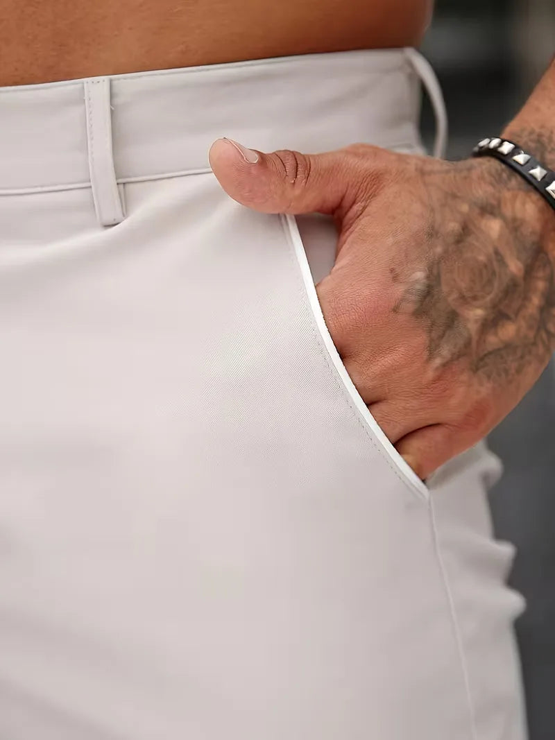 Korte broek met knoopsluiting Heren