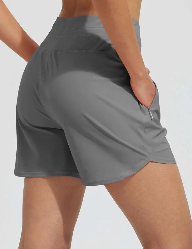 Zwemshort Hoge Taille Sneldrogend dames