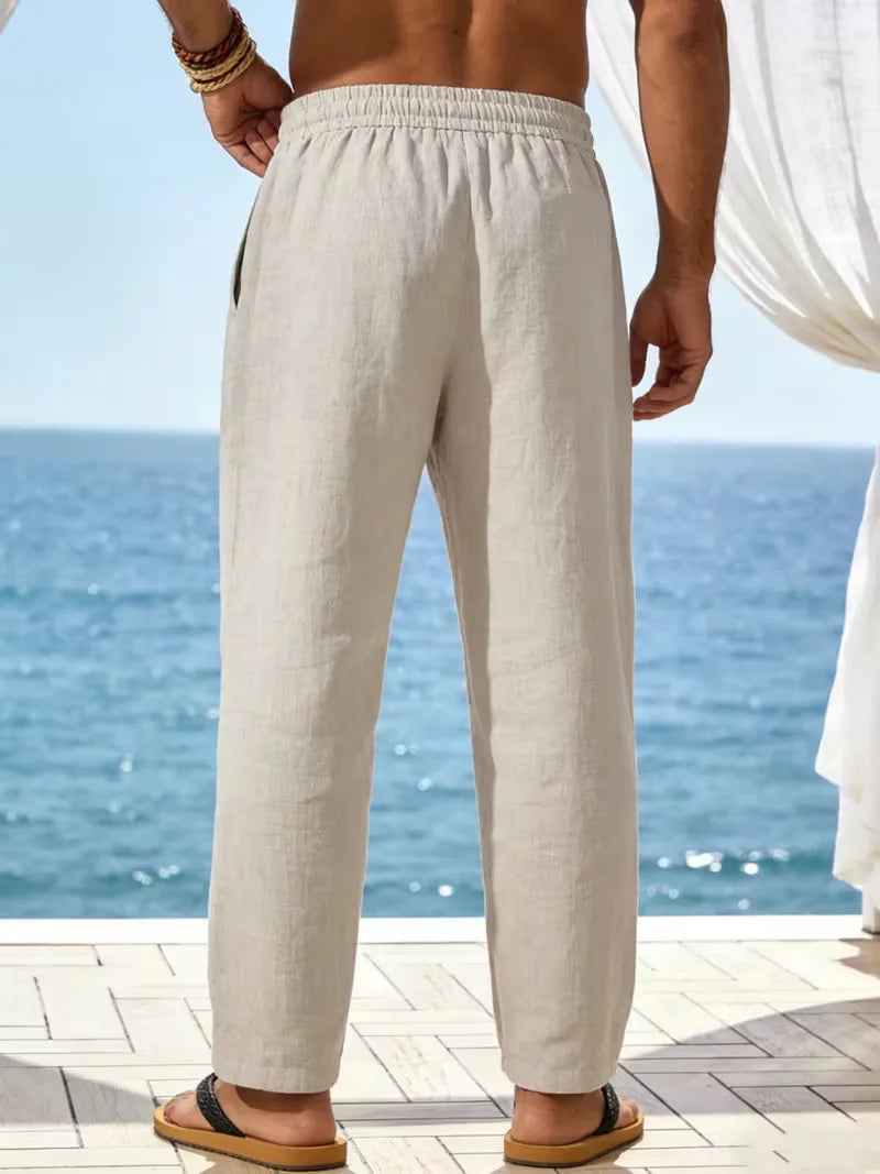 Chino broek met elastische taille Heren