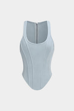 Korset top met ritssluiting Dames