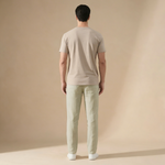Linnen zomerbroek met elastische taille Heren