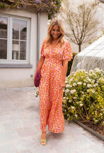 Maxi jurk met aansluitende taille Dames