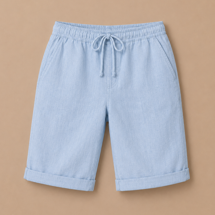 Capribroek met elastische tailleband Dames
