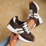 Retro sneakers met suedelook Dames