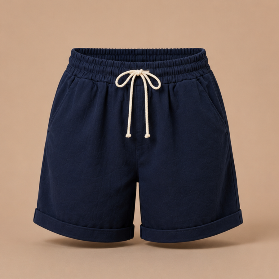 Bermuda short met elastische tailleband Dames