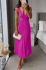 Satijnen midi jurk elegant Dames