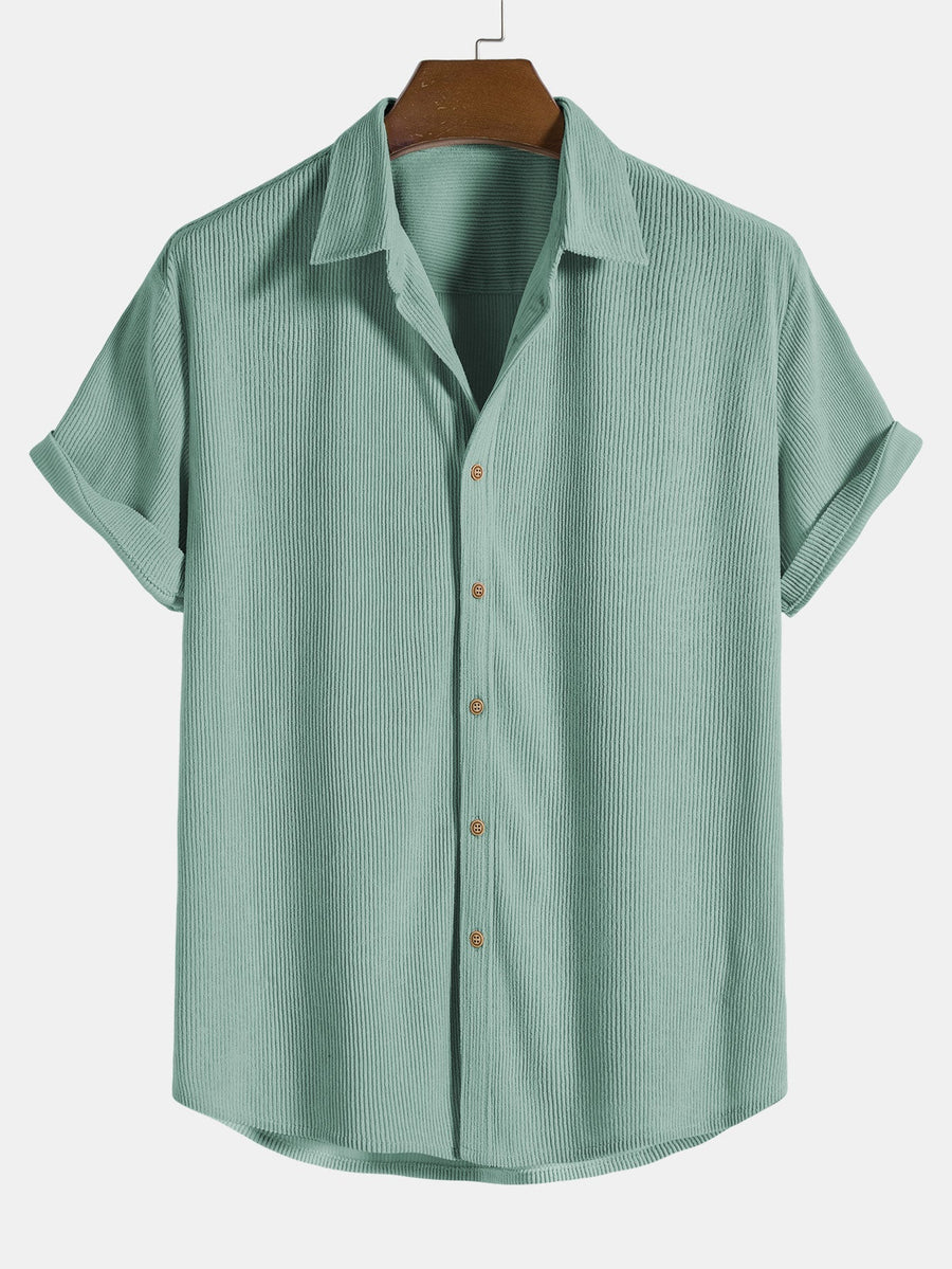Zomer set met overhemd en korte broek Heren