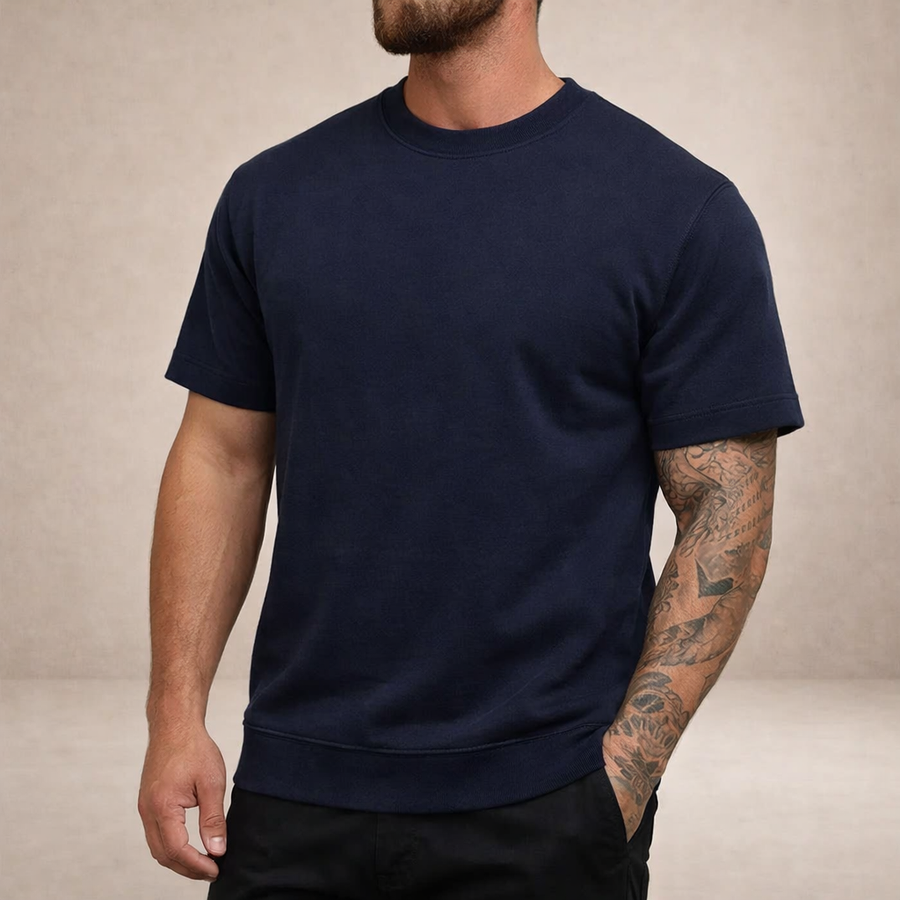 Slim fit T-shirt met ronde hals Heren