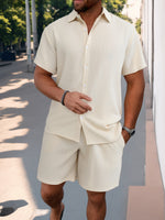 Tweedelige strand set met korte broek Heren
