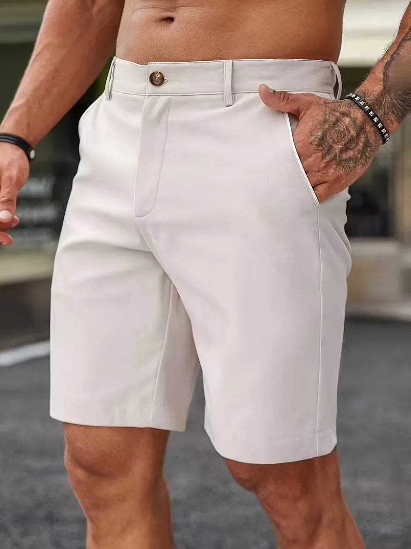 Korte broek met knoopsluiting Heren