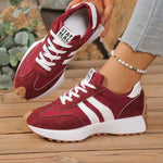Retro sneakers met suedelook Dames