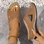 Zomer sandalen met gekruiste bandjes Dames