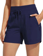 Zwemshort Hoge Taille Sneldrogend dames