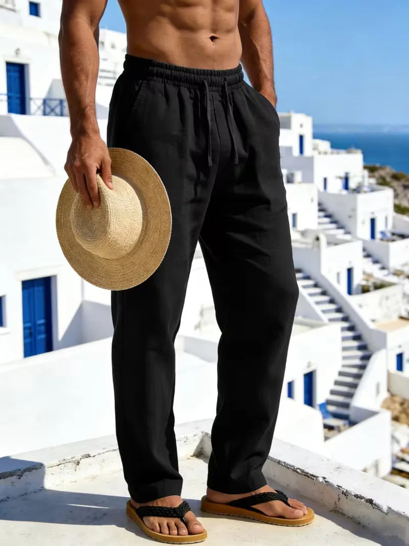 Chino broek met elastische taille Heren