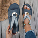Zomer sandalen met gekruiste banden Dames