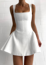 mini zomerjurk met flare Dames