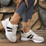 Retro sneakers met suedelook Dames