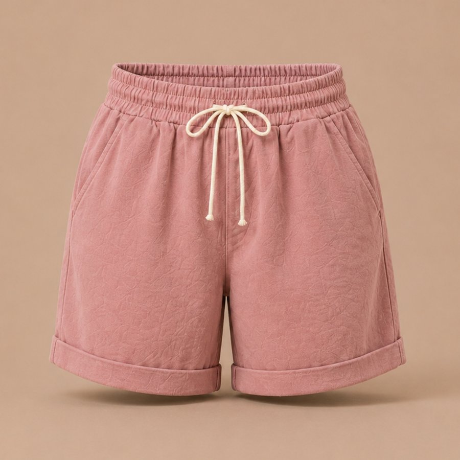 Bermuda short met elastische tailleband Dames