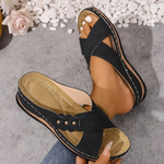 Zomer sandalen met gekruiste bandjes Dames