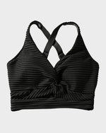 Geribde Bikini Set met Hoge Taille Dames