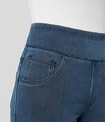 Wijde jeans met hoge taille en stretch Dames