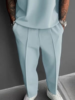 Heren set met V-hals en rechte broek