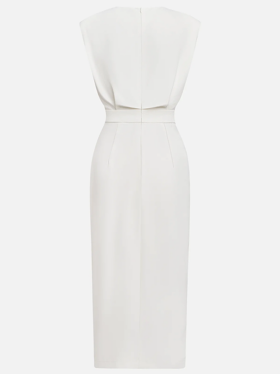 Midi jurk met knopen Dames