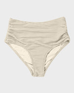 Geribde Bikini Set met Hoge Taille Dames