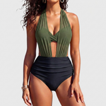 2-in-1 tankini set met hoge taille Dames