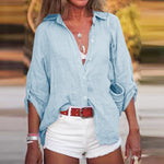Linnen zomer blouse dames