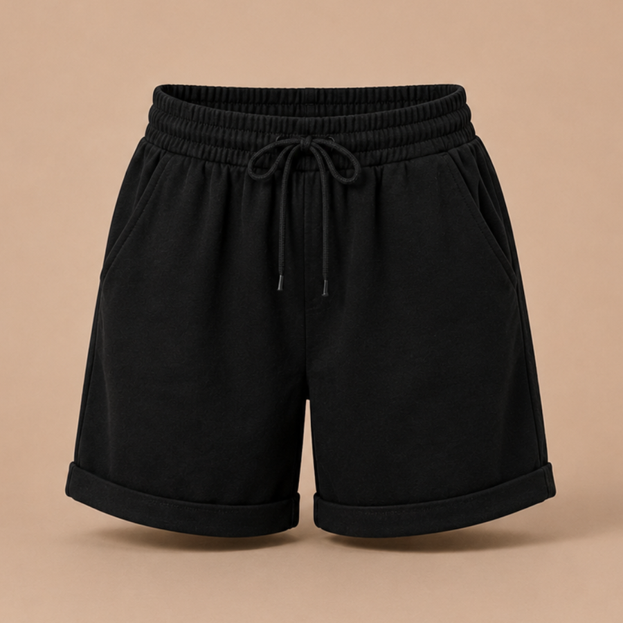 Bermuda short met elastische tailleband Dames