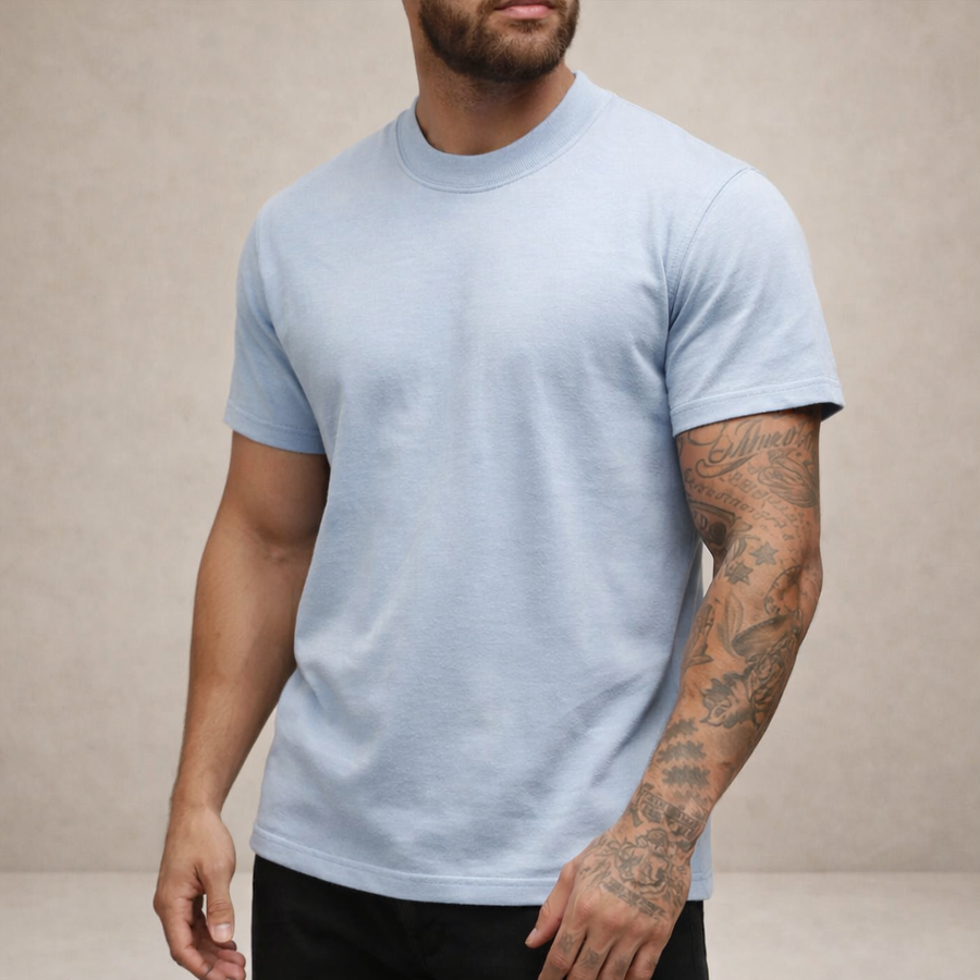 Slim fit T-shirt met ronde hals Heren