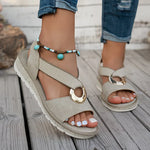 Zomer sandalen met gekruiste banden Dames